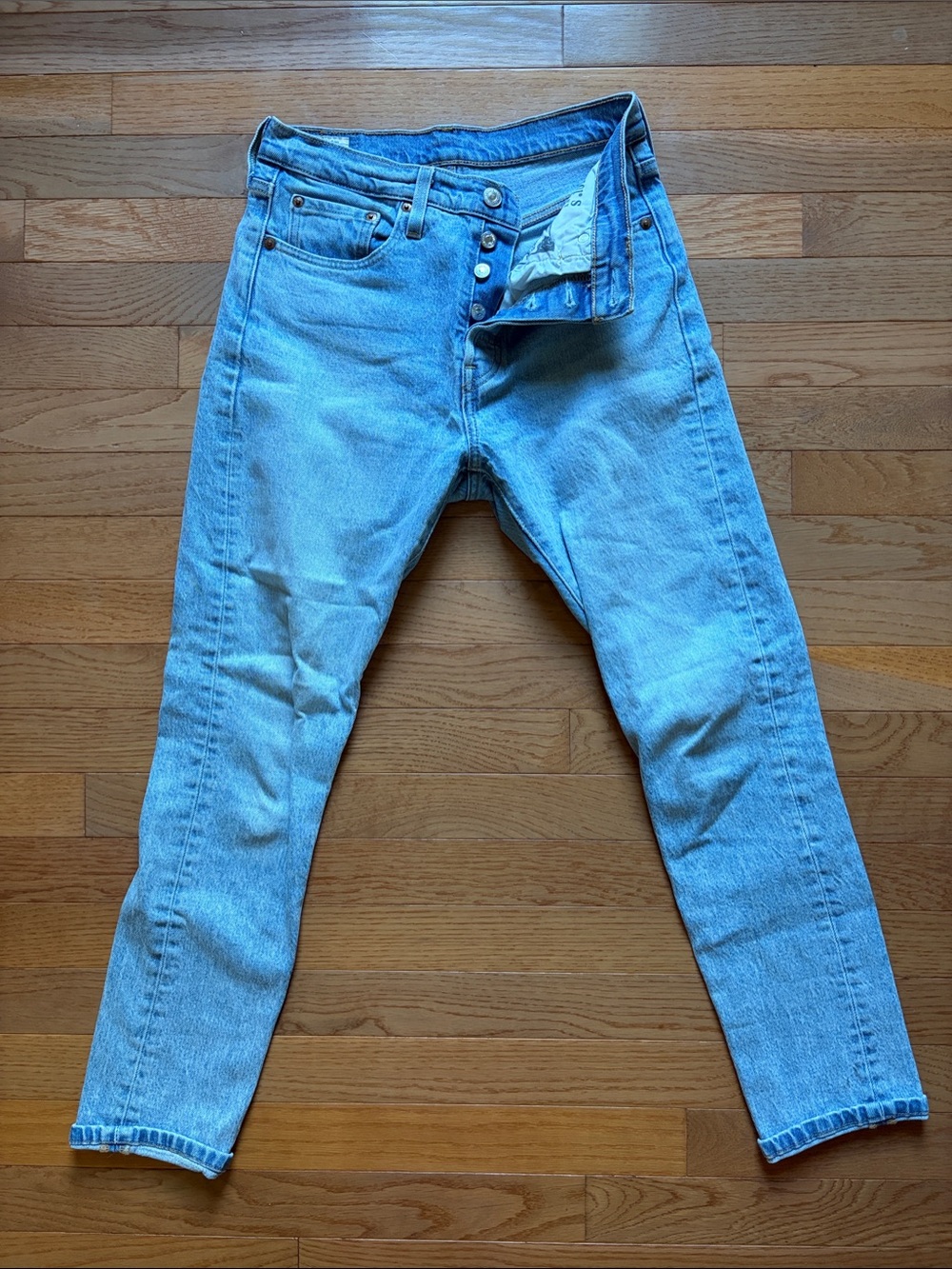 Levi's 501 Women's Skinny Jeans in Light Blue Denim